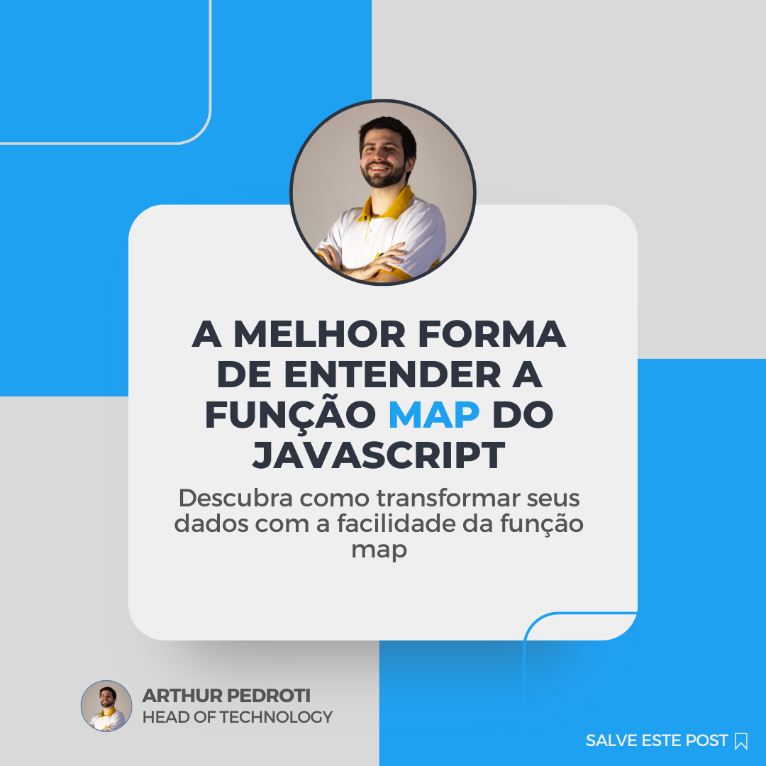 A melhor forma de entender a função map do Javascript | Arthur Pedroti