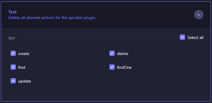 Permissões de rota do Strapi Permissões de rota do Strapi
